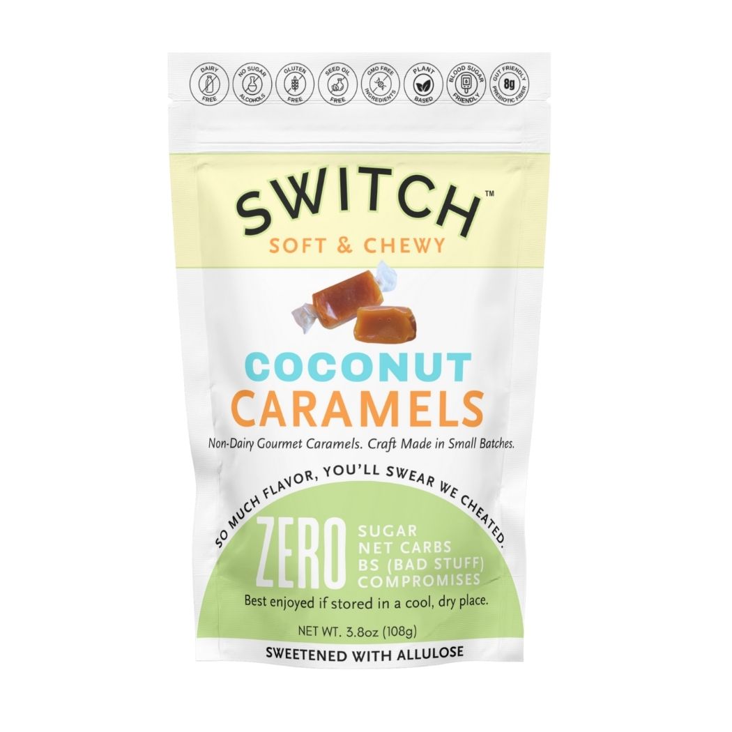 Sugar Free Coconut Caramels (Vegan, Keto Certified) | SWITCH®