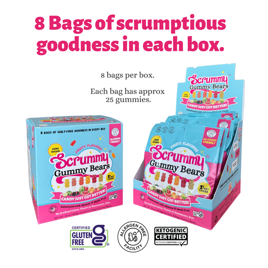 SWITCH/Scrummy Gummy Bears 8-ct Box 1.8oz Bags (Packaging may vary)
