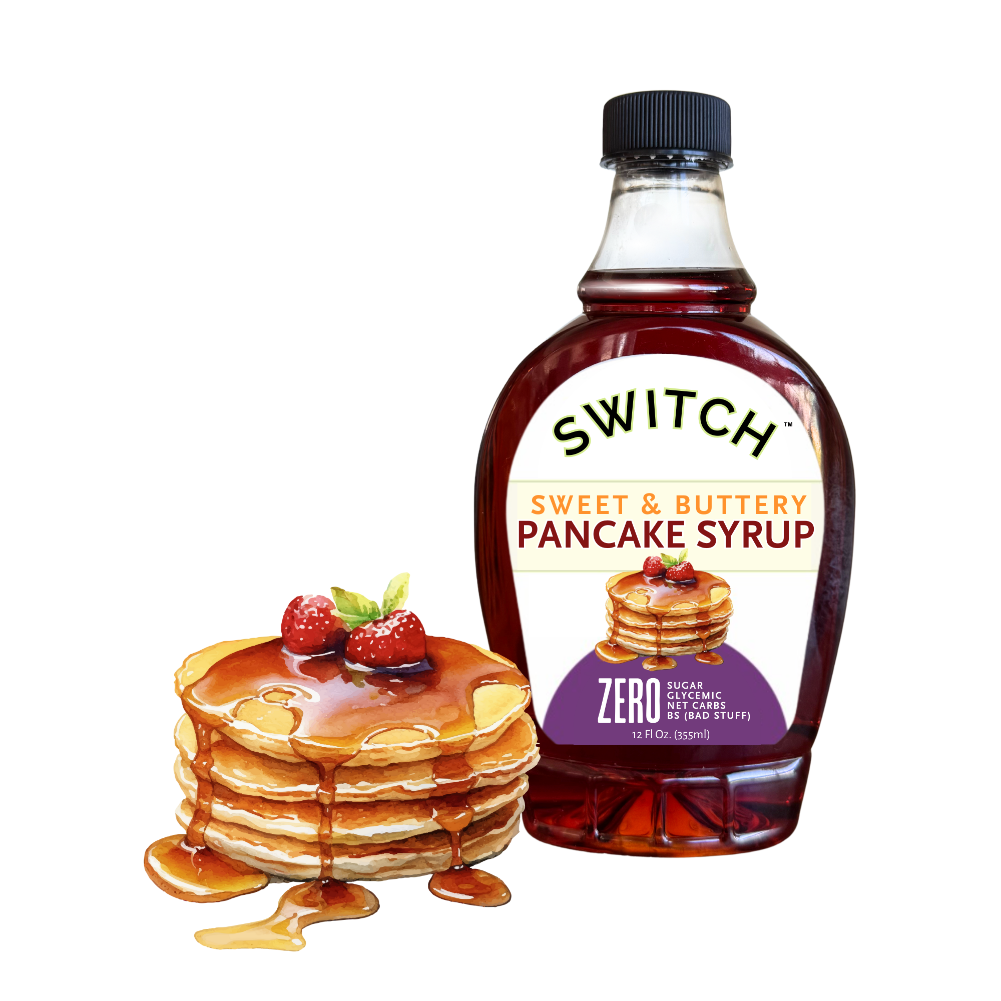 SWITCH Sweet & Buttery Pancake Syrup 12oz